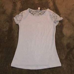 Baby Blue Lace Top